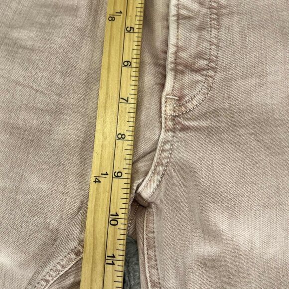 Express Jeans Women 6R High Rise Ankle Legging Skinny Stretch Denim Pink Pastel - Picture 9 of 9